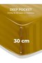 Eworld 4-Piece Luxury King Size Gold Striped Bedding Set Includes 1 Duvet Cover (220x240cm), 1 Fitte - 5