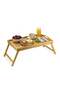 Cuisine Art 2-in-1 Foldable Bamboo Bed Tray Table – 30x50cm Portable Laptop Desk & Serving Tray with