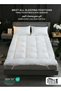 REST Mattress Topper- Super Soft 140x200x8cm White 900GSM Fluffy Hotel Bed Mattress Lightweight Comf - 3