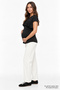Crew Neck Maternity T-Shirt with Hidden Zipper and Breastfeeding Feature - 6