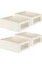 DUNISO 4 Pcs Wardrobe Clothes Organizer,Visible Drawer Organizers and Storage，Foldable Closet Organi - 2