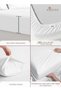 PIZUNA Pure Combed Cotton Bed Sheet Set Queen Size White, 400 Thread Count Cozy Luxury 100% Long Sta - 4