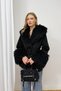 Fur Detailed Cashmere Coat 6-1607 - 3