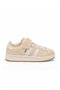 Beige Velcro Strap Unisex Children's Walking and Sports Shoes Sneaker Coop F - 2