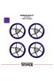 Taycan Style 17 Inch Motorcycle Wheel Sticker Set – Compatible with Naked & Racing Models - 2