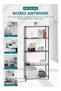 BLOOMING TIME 5-Tier Wire Storage Shelving Rack Heavy Duty Metal Organizer with Leveling Feet Adjust - 3