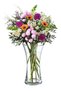 MAMATOONS Glass Vase Wide Mouth 25cm Tall Flowers Vase Decorative Centrepiece For Home Office Living - 3