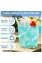 Valshar 8 Pcs Shatter-Resistant Glass Straws, 4-Inch Short Reusable Glass Straws With Cleaning Brush - 2