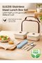 NAFAS SUS316 Stainless Steel Lunch Box Set, 2 Pack Leakproof Water Bath Heating Bento Containers, De - 5