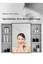 WALALLA Modern Slim Medicine Cabinet, 60x75cm Rectangle Aluminum Alloy Bathroom Mirror with Storage, - 3