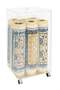 Bayti H.H. Prayer Mat Storage Trolley – 6-Sided Rolling Organizer for Mosque, Home & Prayer Rooms