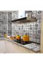 Zeemey 1 Roll Kitchen Tile Waterproof And Oil Resistant Wall Stickers, Thickened Heat-Resistant Stic - 2