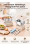 NAFAS SUS316 Stainless Steel Lunch Box Set, 2 Pack Leakproof Water Bath Heating Bento Containers, De - 3