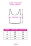 Premium Clothing Style Flexible Women's Cotton Camisole Crew Neck Thick Strap Crop Black - 6