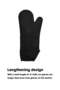 Teuuea Microwave Oven Gloves, Mitts Hot Pad Pot Holder Potholders, Heat Resistant Silicone Waterproo - 5