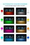 Necomi LED Digital Clock, Digital Wall Clock with Remote Control, 9 RGB Color Modes with Time Date D - 3