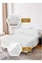 Noon East Queen Size 4Pc Fitted Sheet Set | Soft Microfiber Material | Black Grid Color | 1 Fitted S - 3