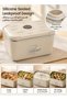 NAFAS SUS316 Stainless Steel Lunch Box Set, 2 Pack Leakproof Water Bath Heating Bento Containers, De - 2