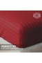 Hotel Linen Klub 1-Piece Microfiber Fitted Sheet Striped,Color: Marron, King (180x 200 cm),Design So - 3