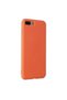 Apple iphone 7 plus case nano inner velvet silicone - orange - 2