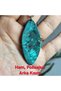 Malachite - Natural Malachite Stone Necklace - Energy and Joy Stone-1- Steel Chain - Only Hand Made - 9