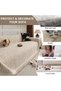 Turquoize All-Season Washable Soft Chenille Sofa Covers 1 2 3 4 Seater Non Slip Love Seat Slipcovers - 4