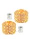Beauenty 2 Pack 50 LED Waterproof Battery Operated Fairy Twinkle String Light Yellow 16x16cm