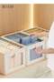 DUNISO 3-piece foldable wardrobe storage box, clothing storage and organizing box, with visible tran - 3