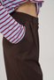 Riven Pleated Long Brown Bermuda Trousers - 7