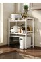 Beauenty Kitchen rack with shelves, adjustable and extendable kitchen storage rack, carbon steel mic - 5