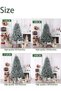 VUCATIN White Christmas Tree Snow Flocked Spruce Snowy Holiday Xmas Tree for Home Easy Assembly Meta - 2