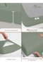 PIZUNA Pure Combed Cotton Bed Sheet Set King Size Sea Foam, 400 Thread Count Cozy Luxury 100% Long S - 4