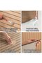 NOAEOU Self-Adhesive Thickened 3D Wallpaper - 60cm x 300cm 1Roll Waterproof PVC Wood Grain Moisture - 3