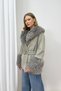 Fur Detailed Cashmere Coat 6-1607 - 4