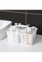 JoyousSto Portable Shower Caddy Basket with Compartments Cleaning Supplies Organizer with Handle Pla - 3