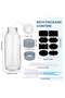 SKYLINK 6Pack 8oz Glass Juice Bottles with Silver Lids – 250ml Reusable Drink Bottles for Water, Smo - 2