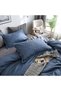 Sharpdo 4-Piece King Size Luxurious Cotton And Soft Comforter Set Microfiber Blue - 4