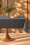 Liquid-Proof Oilcloth Gray Tablecloth |   Stain-Resistant, Easy-To-Clean Pvc Tablecloth