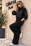 Levure Women's Trousers with Tunnel Waist and Parachute Detail, Jacket and Bottom Two-Piece Set