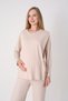 Women's Adjustable Waist Drawstring Maternity & Postpartum Pajama Set Ribbed Home Wear Set - 5