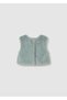 Baby Girl 3-Piece Plush Vest Top and Bottom Set Mint 2784 - 4