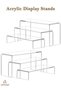 AMIAZI™ 6 pcs Clear Acrylic Showcase Display Risers Dessert and Cupcake Stand Risers for party event