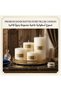 Pillar Candle Set (Set of 4) 650g Total Weight, Long-Burning,Premium Handcrafted, Home Décor. Noor e - 4