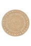 Pan Home Mossen Handwoven Jute Round Rug 150cm - Natural - 251EBD9900096 - 3
