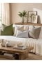 a moment Pack of 2 Decorative Chenille Throw Pillow Covers with Twill Cushion Covers for Sofa Living - 5