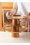 HOOPZOZA 3PCS Stainless steel party plate Set Stainless Steel Cupcake Stand Home decoration tray Des