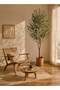 Zvezvia Artificial Thick Trunk Olive Tree, 150CM 180CM Faux Trimmed Silk Tree Potted Plant Suitable - 5