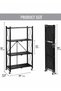 Toshionics 4-Tire Foldable Multi-Purpose Storage Rack White 72x38x126cm - 2