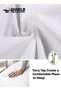 Eworld Waterproof Fitted Mattress Protector with Deep Pocket Featuring Absorbent Cotton Terry Surfac - 4