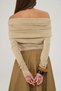 Dawn Carmen Collar Beige Blouse - 5